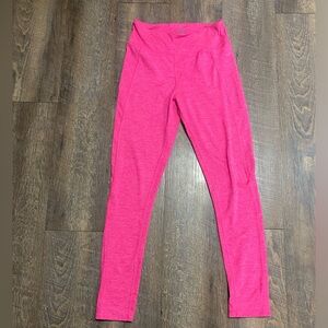 Ivory Ella hot pink high waisted leggings retro color elephants. Size M